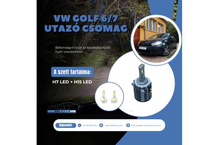 VW GOLF 6/7 utazó csomag